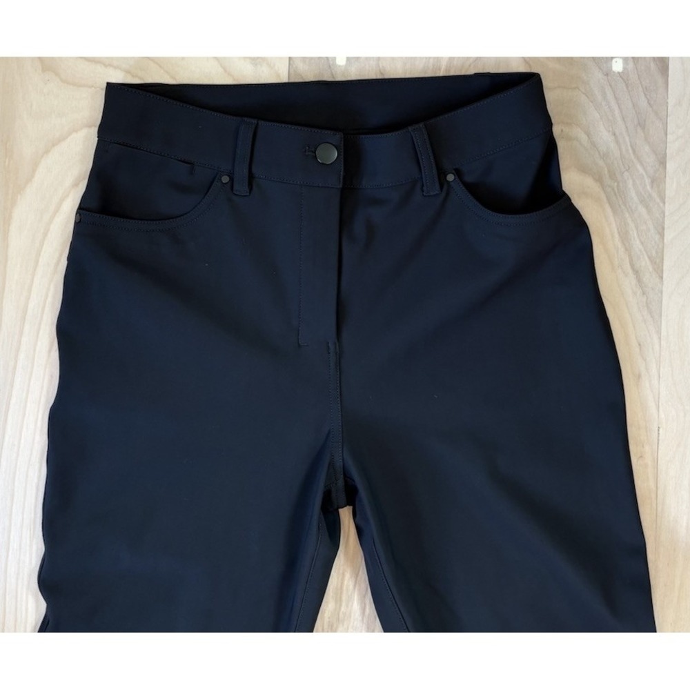 LULULEMON Black City Sleek 5 Pocket Stretch Full Length Pants Size 28 Warpstreme - Picture 4 of 11